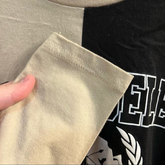 NWT On Fire Los Angeles West Coast Open Back Cropped Tee Shirt Size Medium - Picture 4 of 7